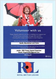 Poppy Appeal Volunteers required for 2023